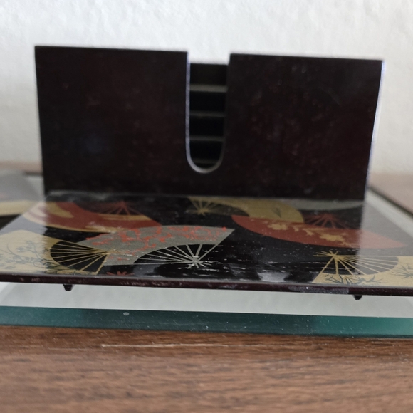 Vintage Lacquerware Japanese Sushi Plate Set - Picture 5 of 15